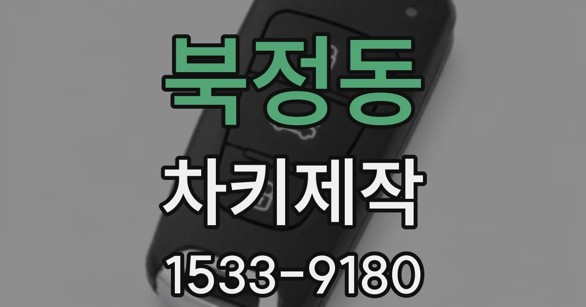 북정동 차키제작