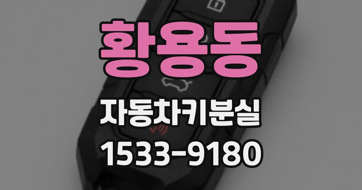 황용동 자동차키분실