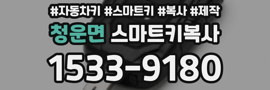 청운면 스마트키복사