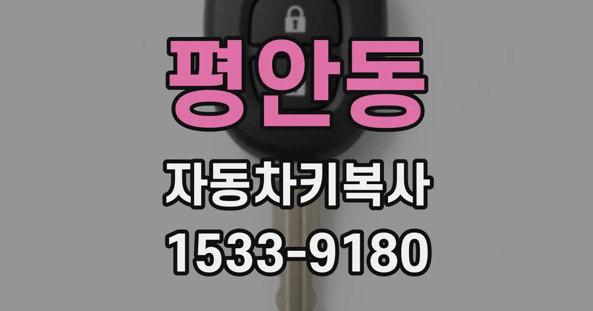 평안동 자동차키복사