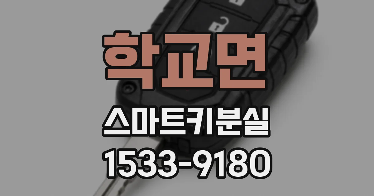 학교면 스마트키분실
