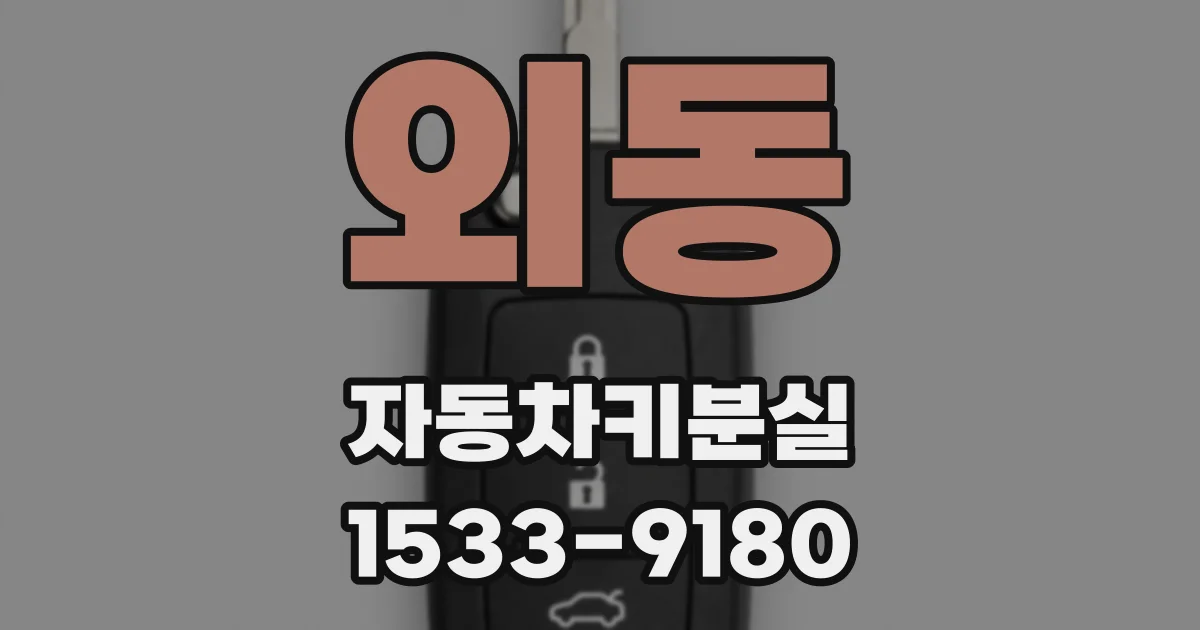 외동 자동차키분실