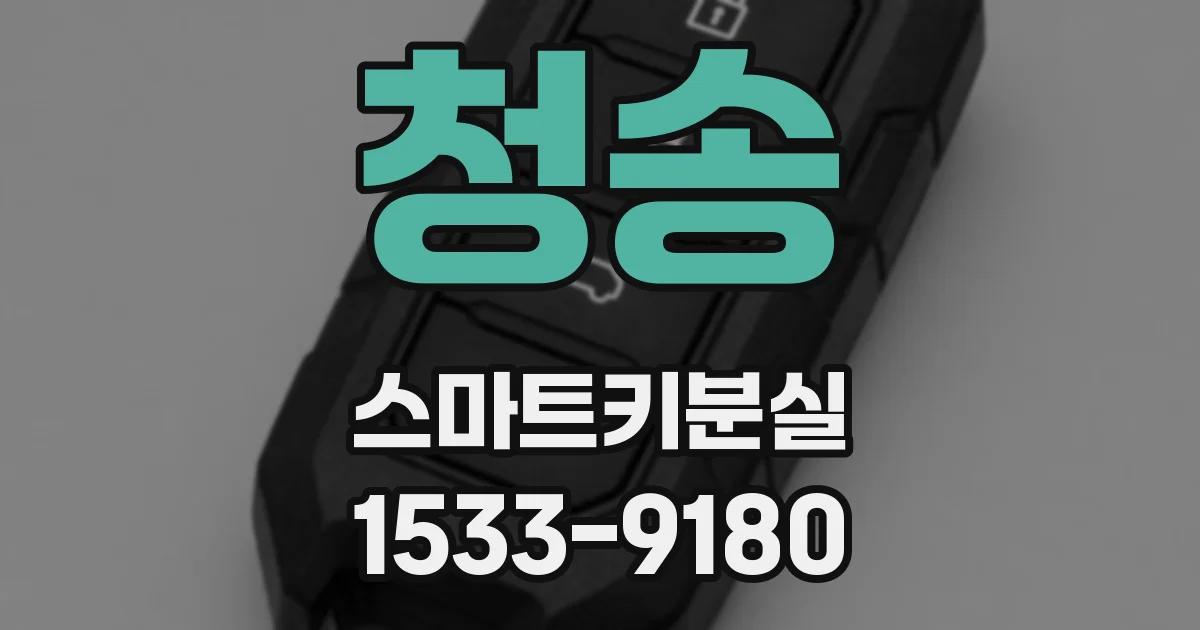 청송 스마트키분실