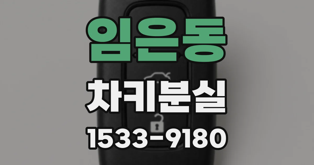 임은동 차키분실