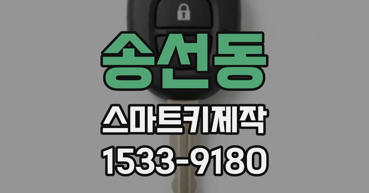 송선동 스마트키제작