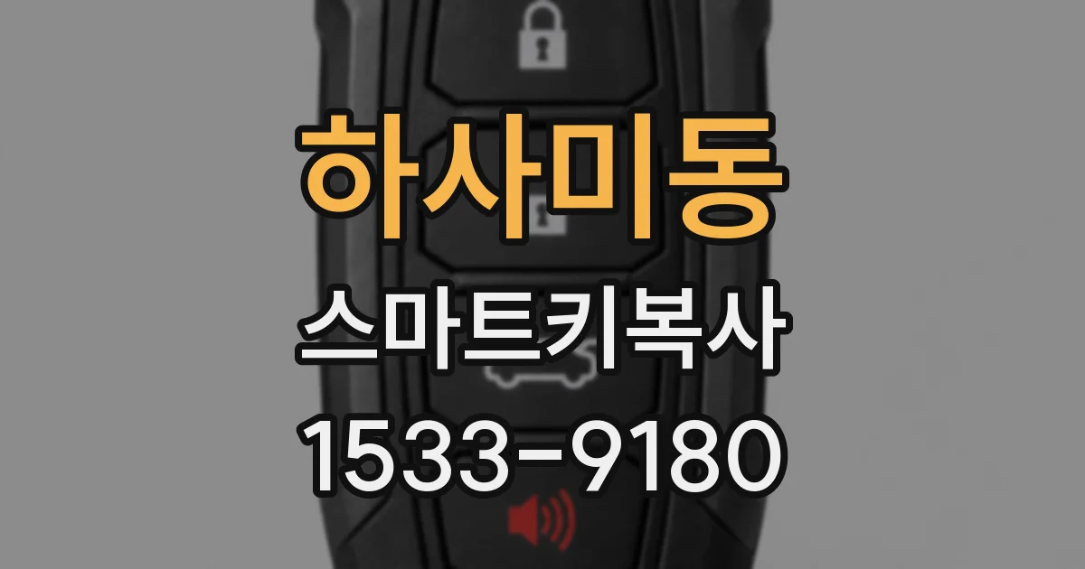 하사미동 스마트키복사