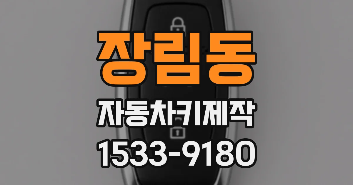 장림동 자동차키제작
