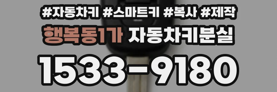 행복동1가 자동차키분실