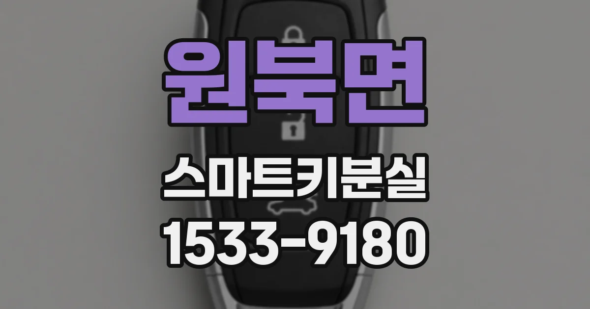 원북면 스마트키분실