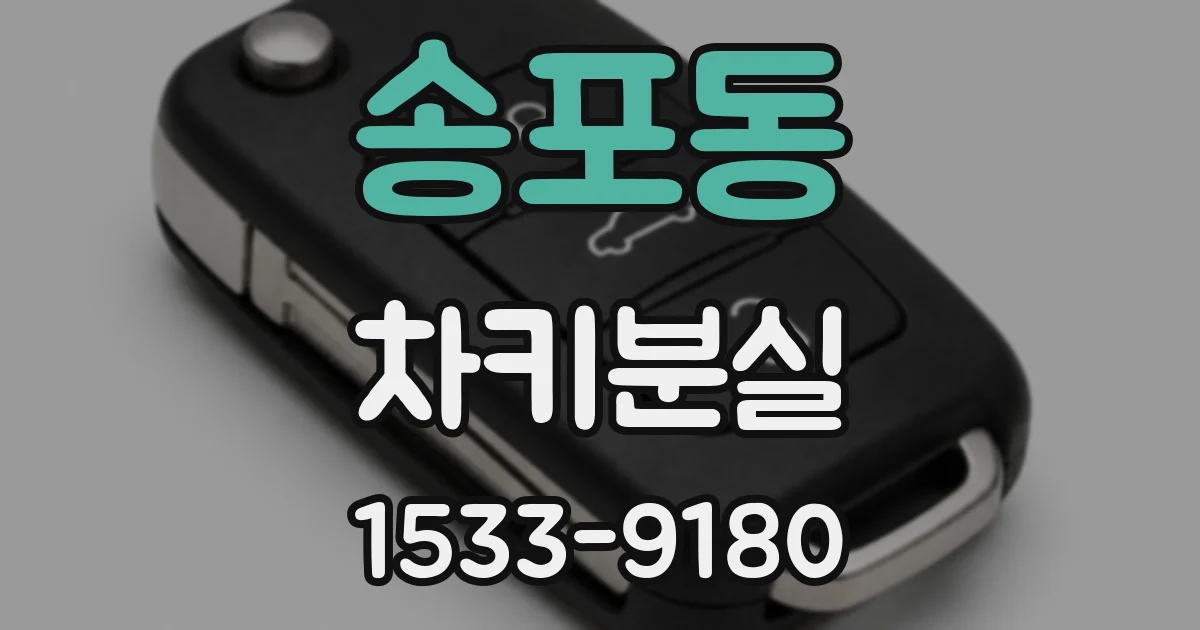 송포동 차키분실