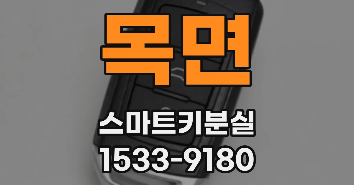 목면 스마트키분실
