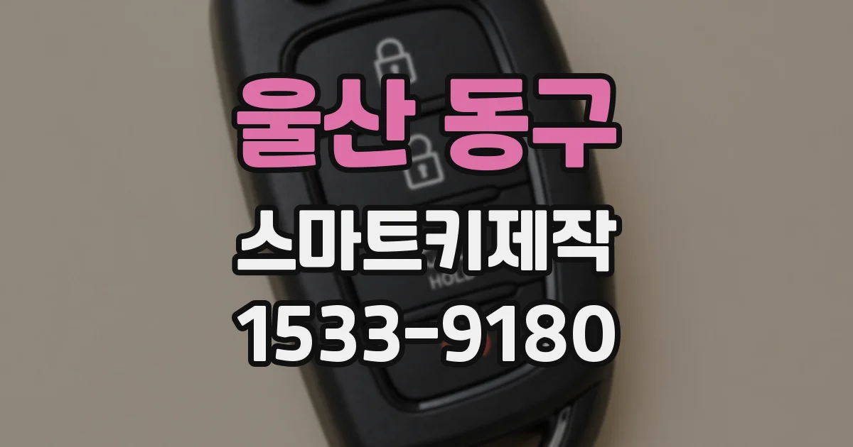 울산 동구 스마트키제작