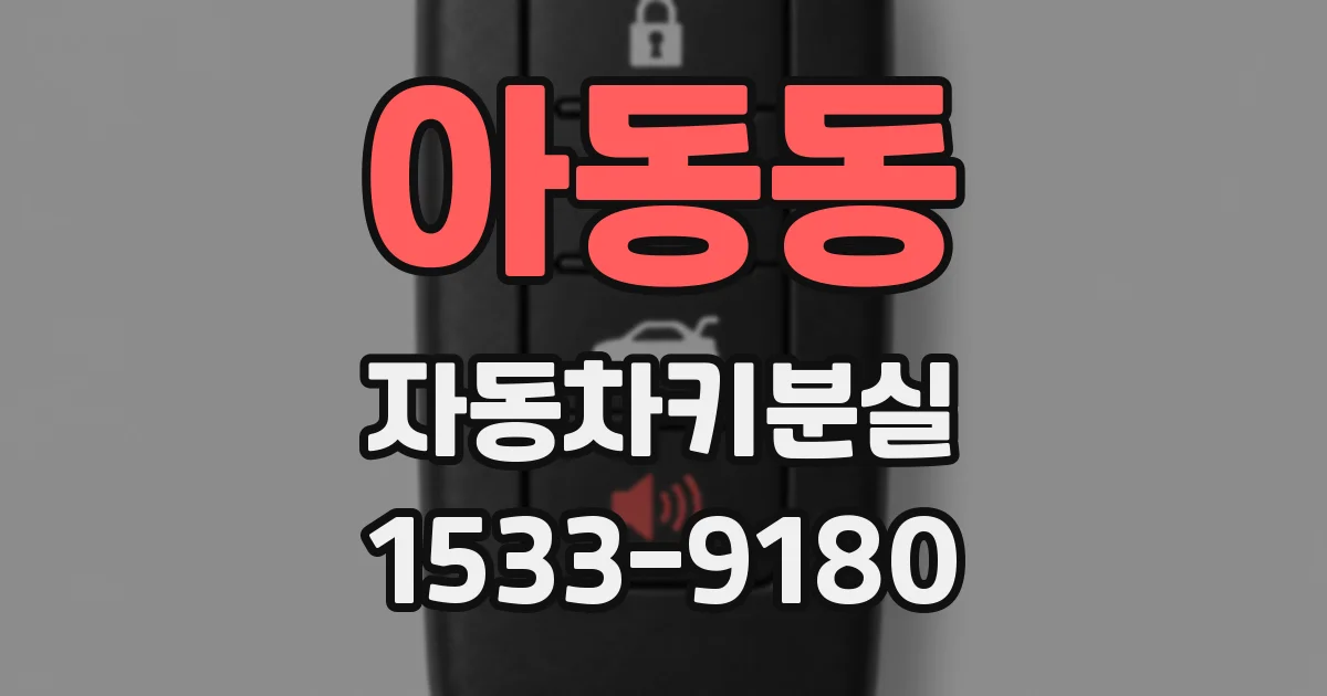 아동동 자동차키분실