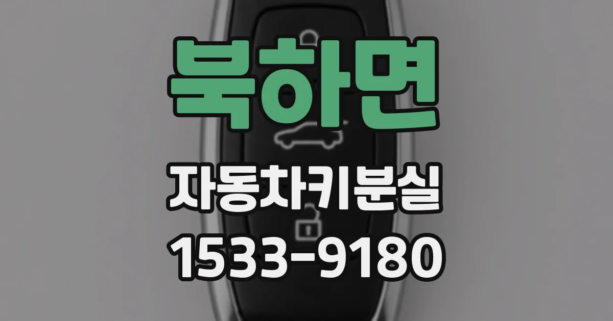 북하면 자동차키분실