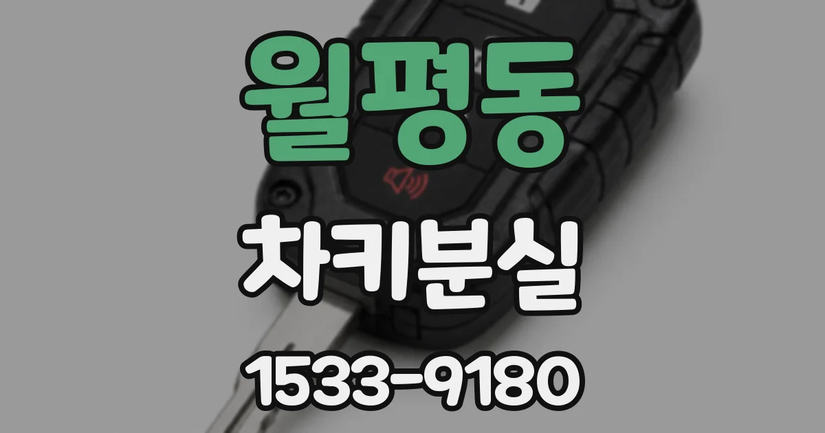 월평동 차키분실