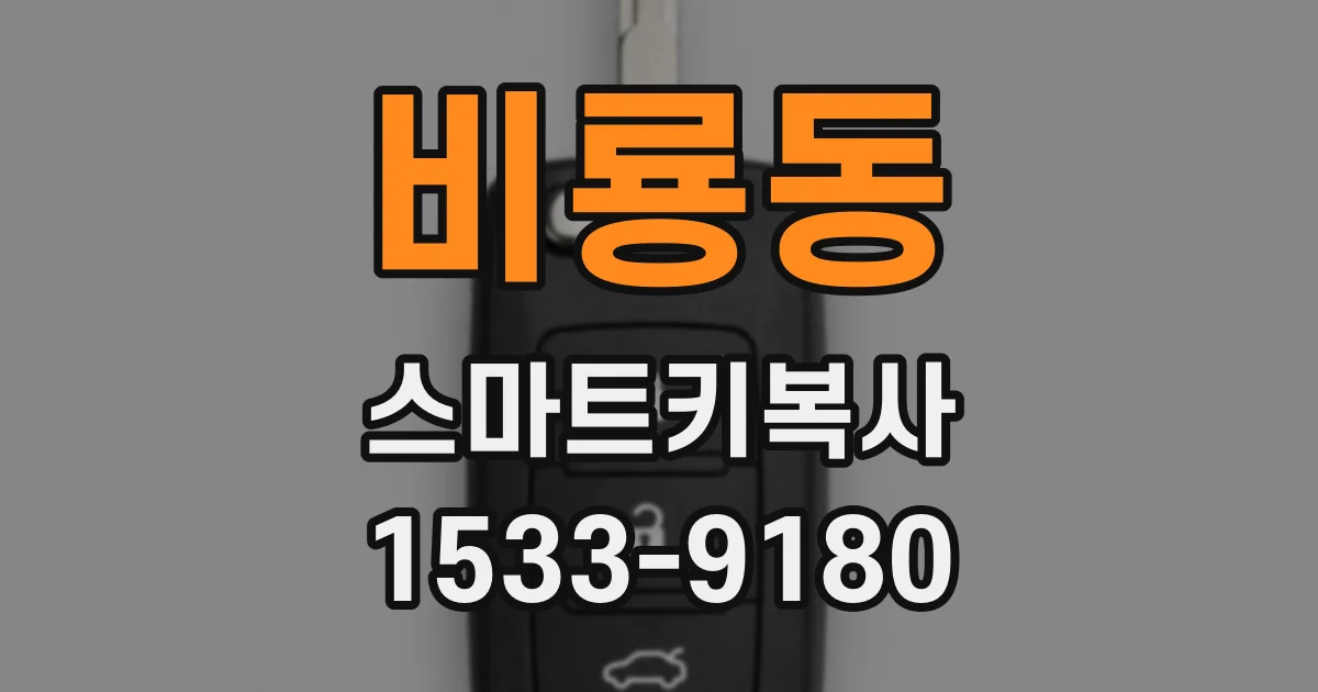 비룡동 스마트키복사