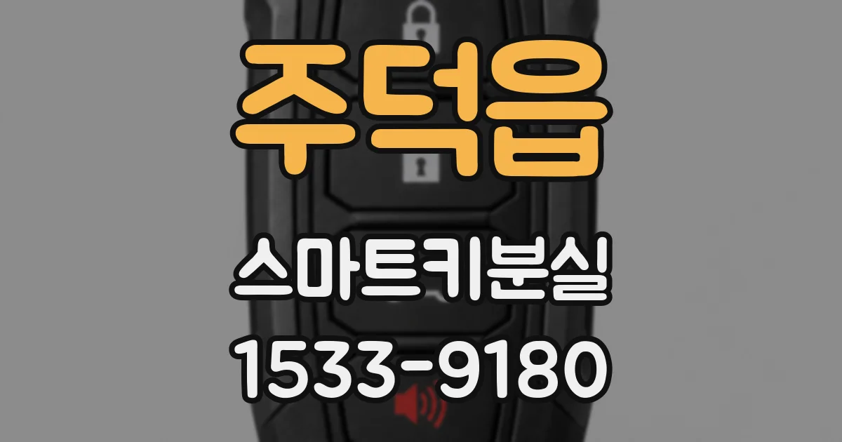 주덕읍 스마트키분실