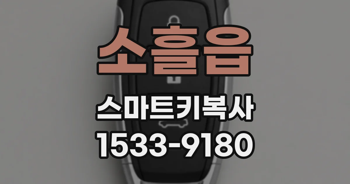 소흘읍 스마트키복사