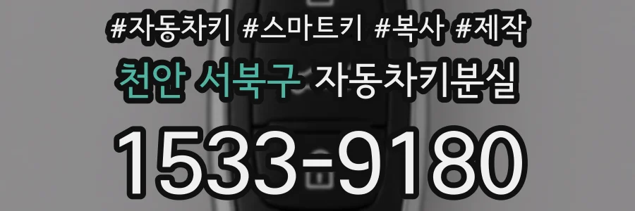 천안 서북구 자동차키분실