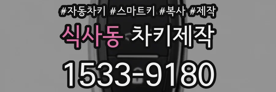 식사동 차키제작