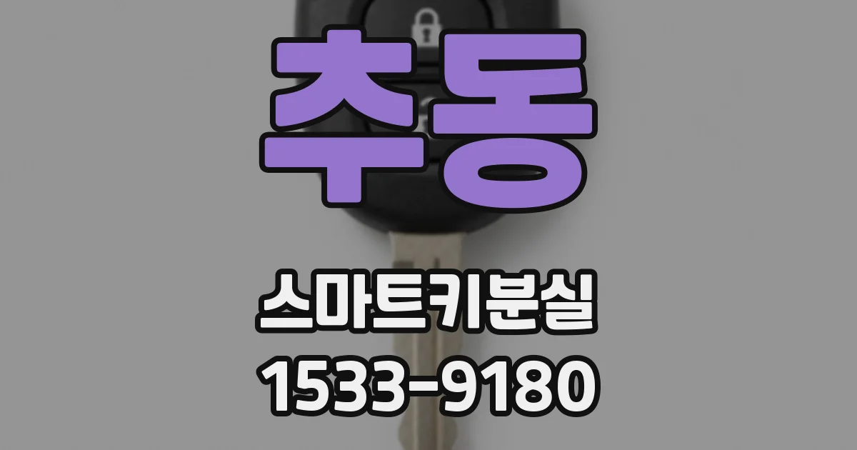 추동 스마트키분실