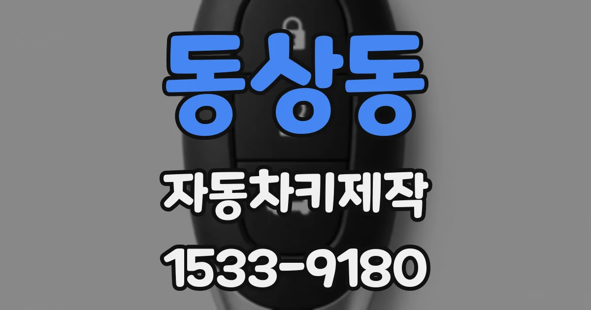 동상동 자동차키제작