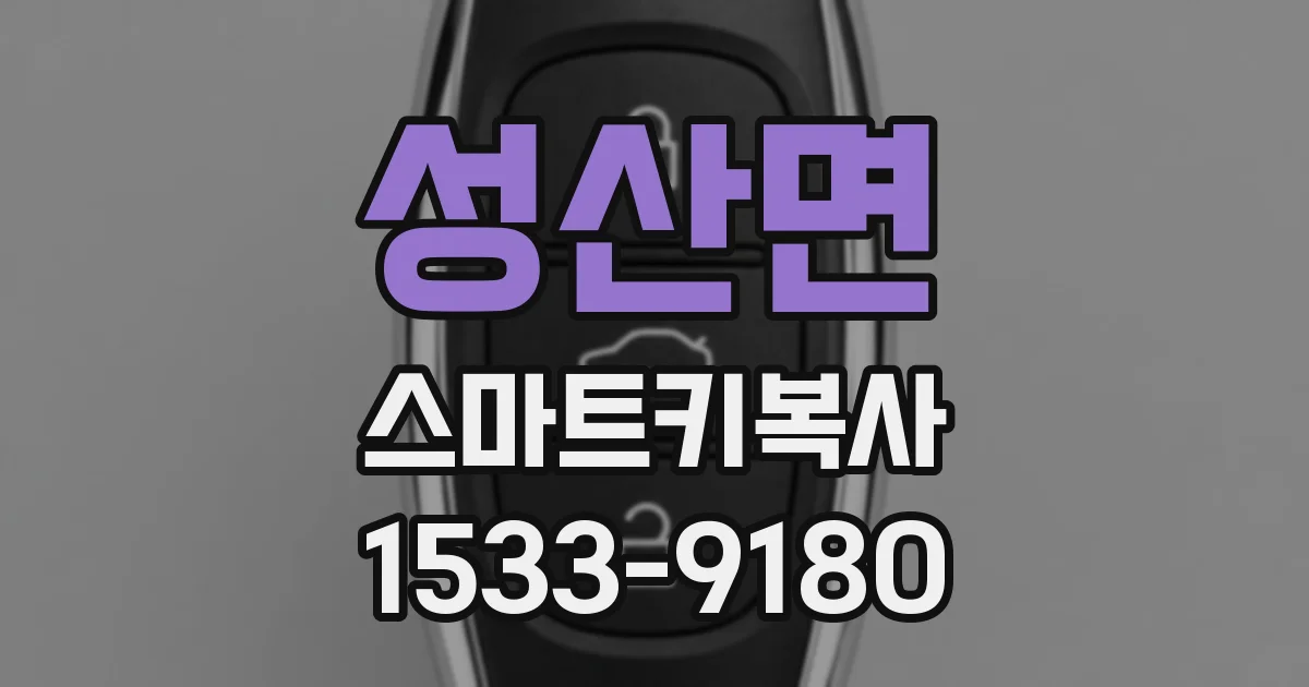 성산면 스마트키복사
