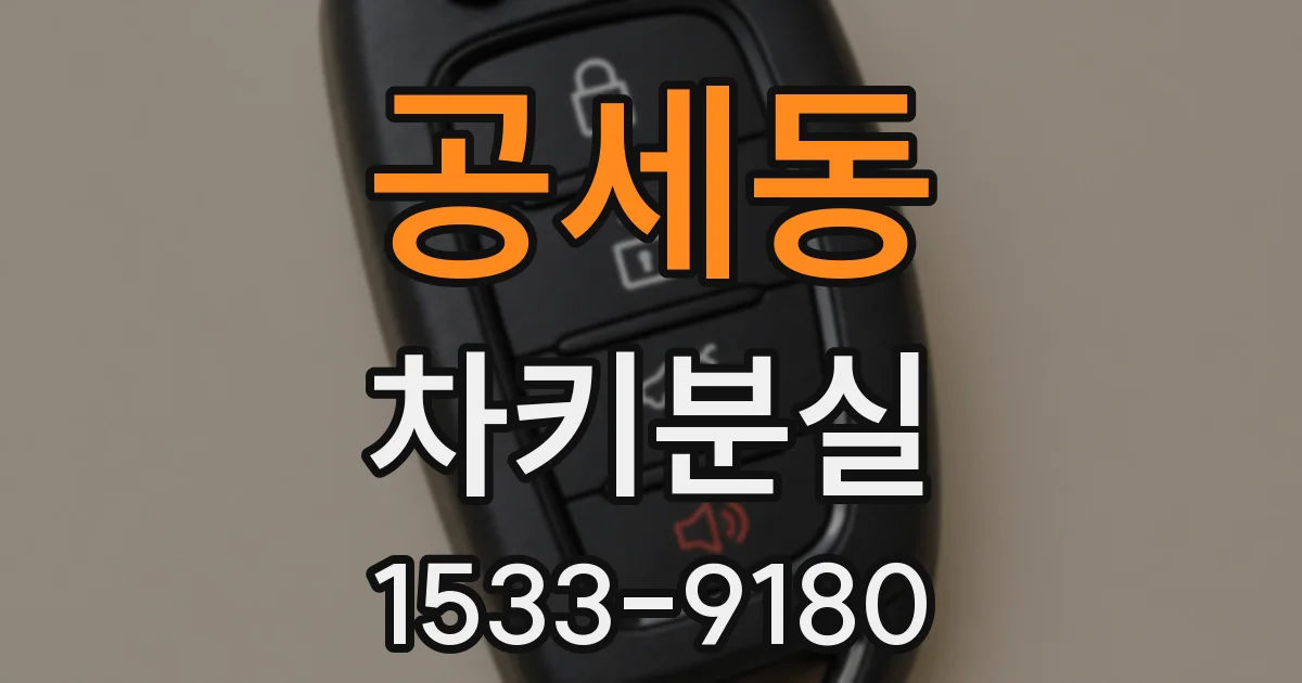 공세동 차키분실