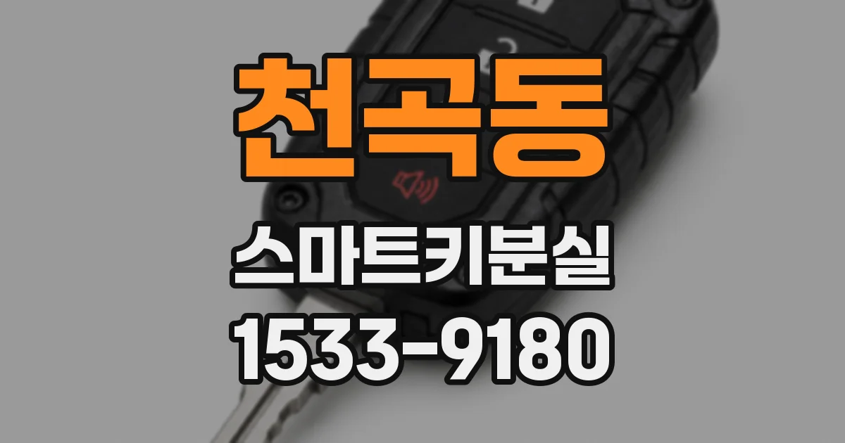 천곡동 스마트키분실