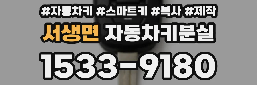 서생면 자동차키분실