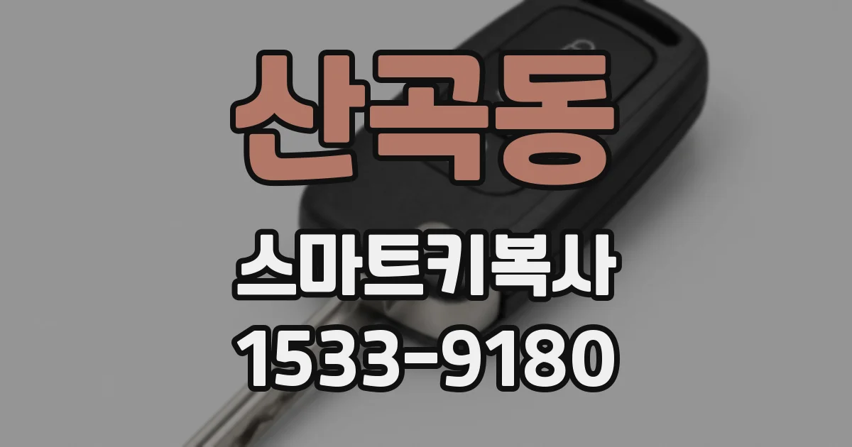 산곡동 스마트키복사
