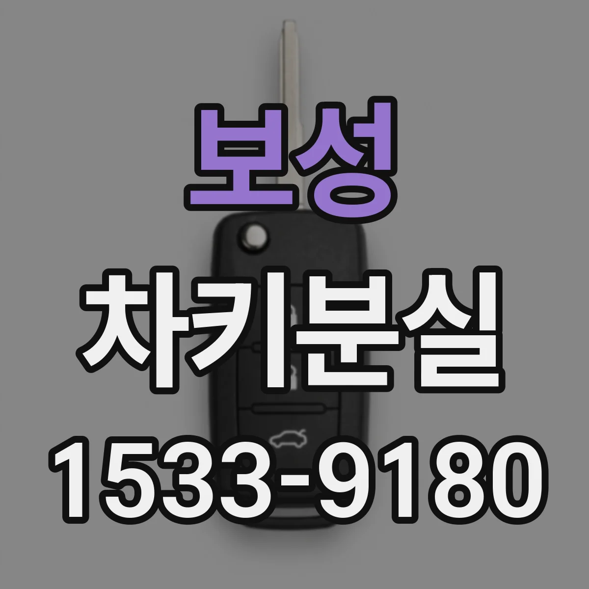 보성 차키분실