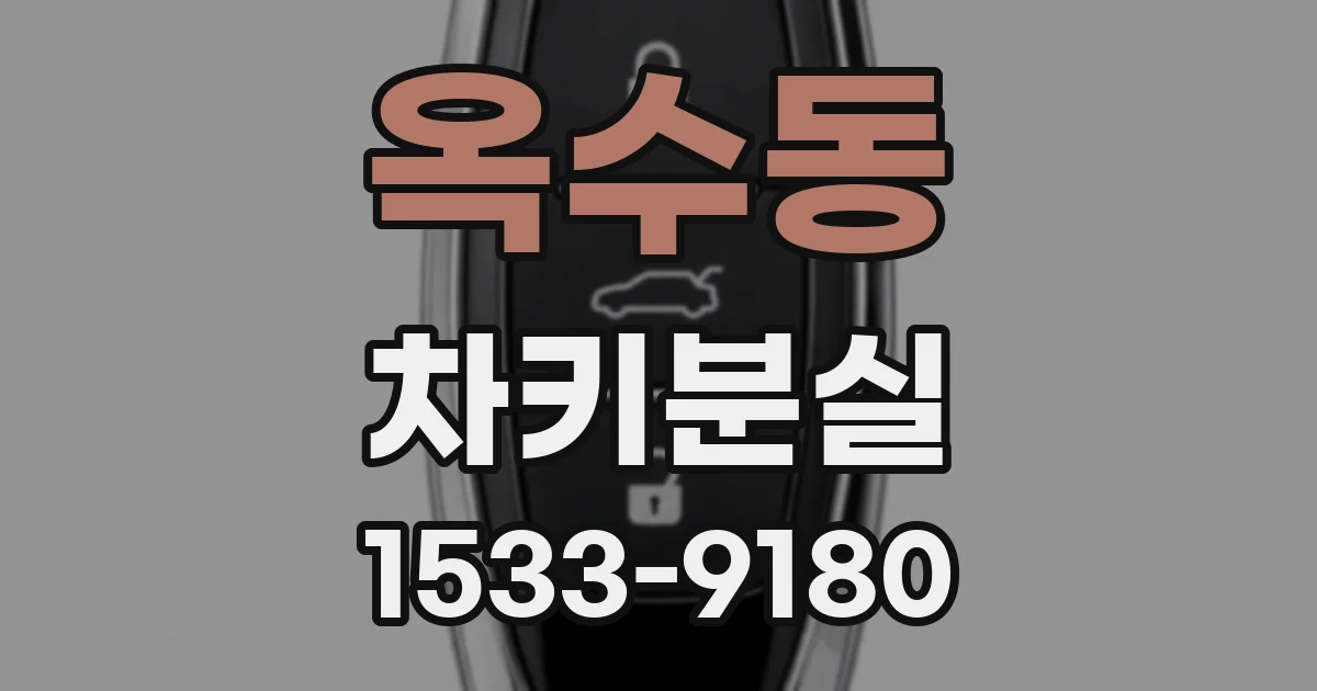 옥수동 차키분실