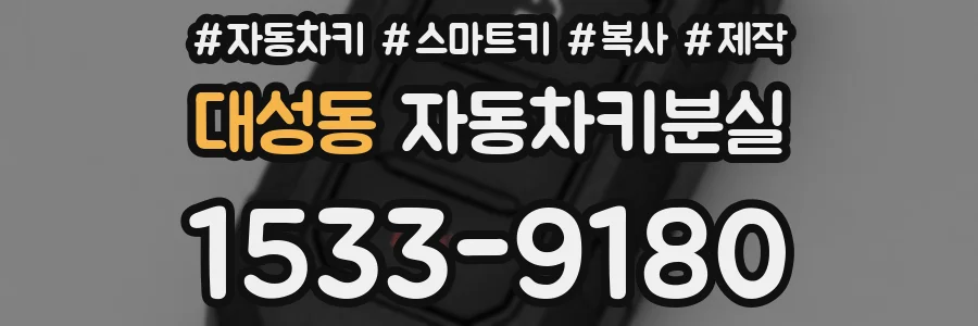 대성동 자동차키분실