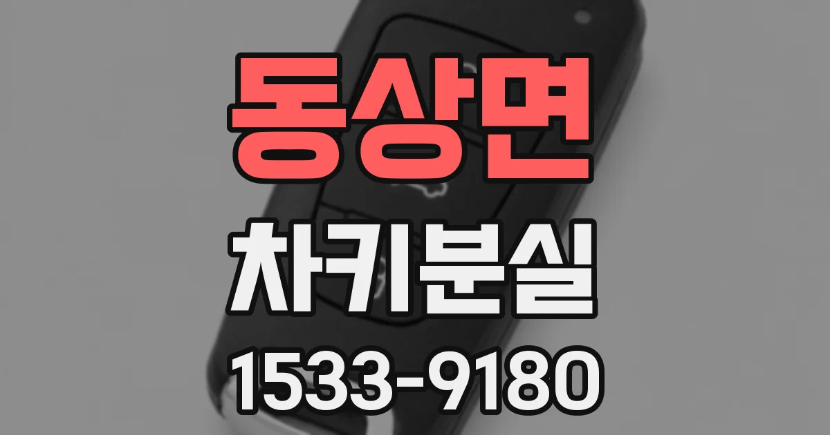 동상면 차키분실