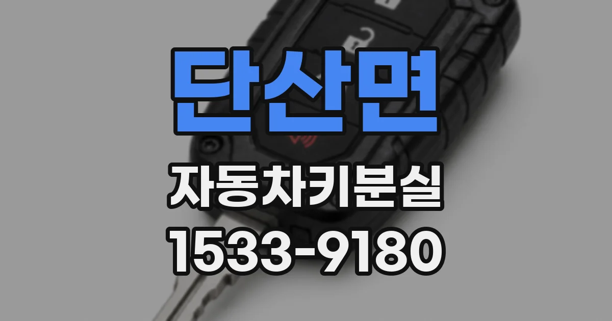 단산면 자동차키분실