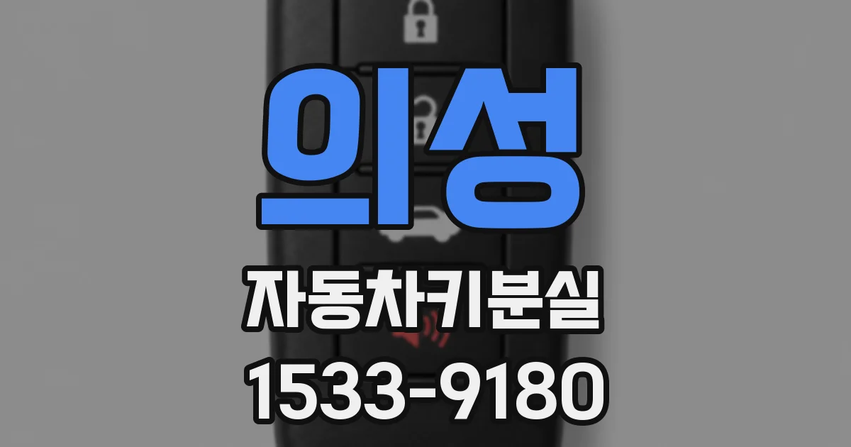 의성 자동차키분실