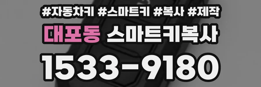 대포동 스마트키복사