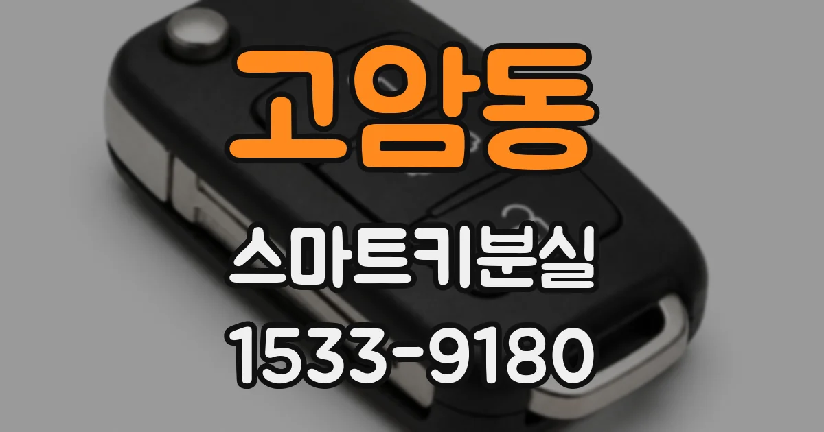 고암동 스마트키분실