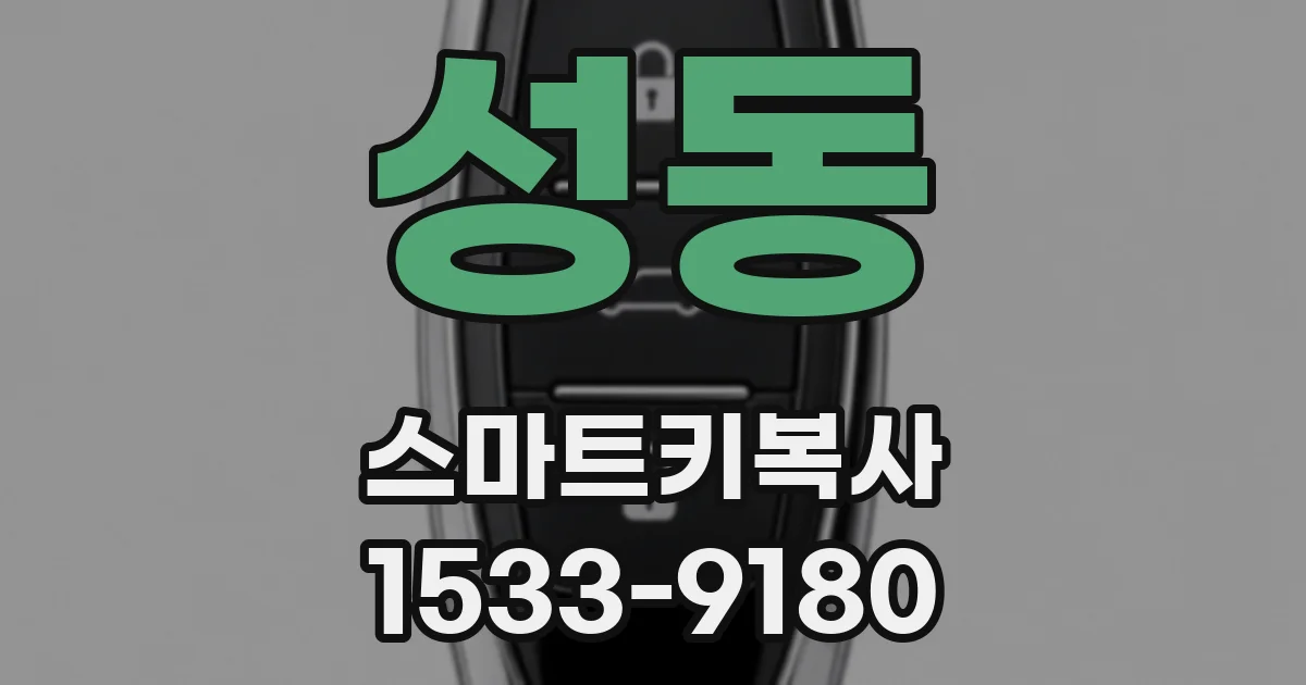 성동 스마트키복사