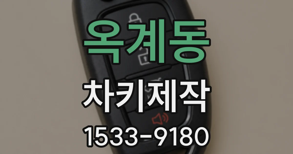 옥계동 차키제작