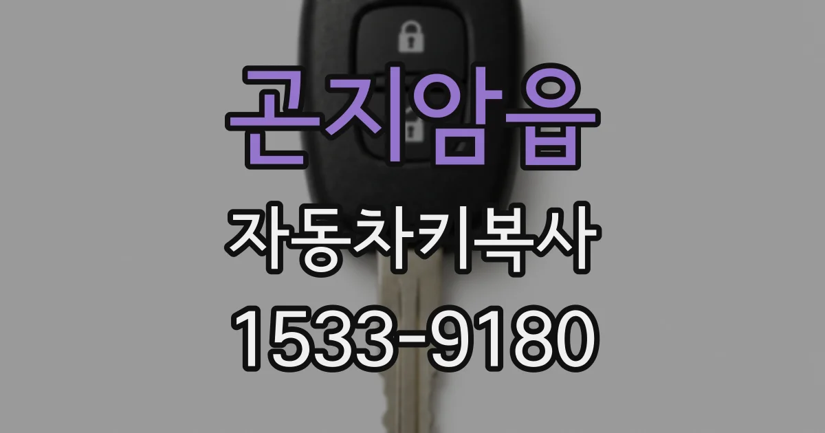곤지암읍 자동차키복사