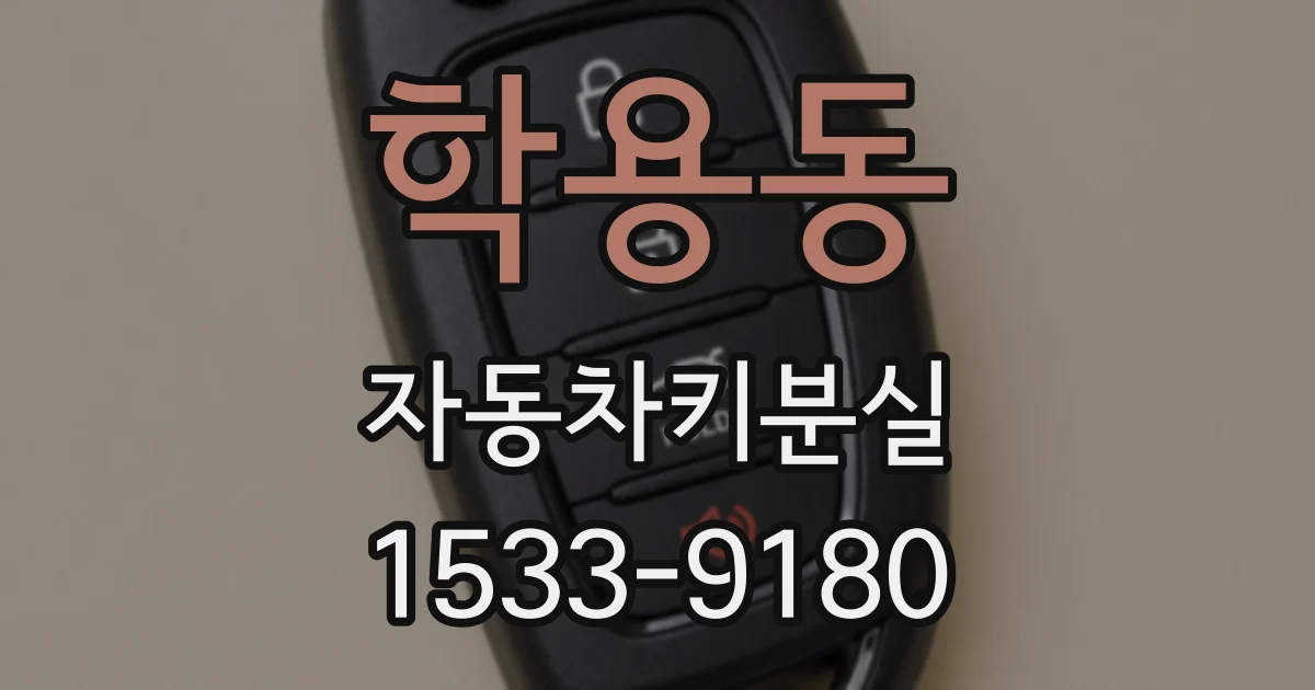 학용동 자동차키분실