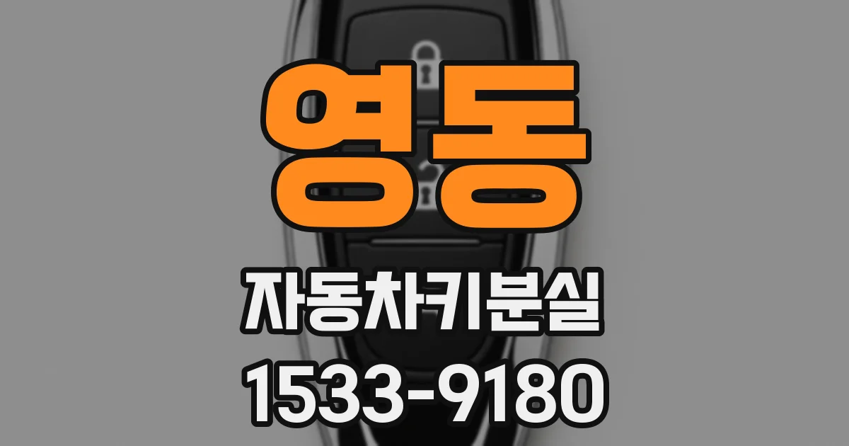 영동 자동차키분실