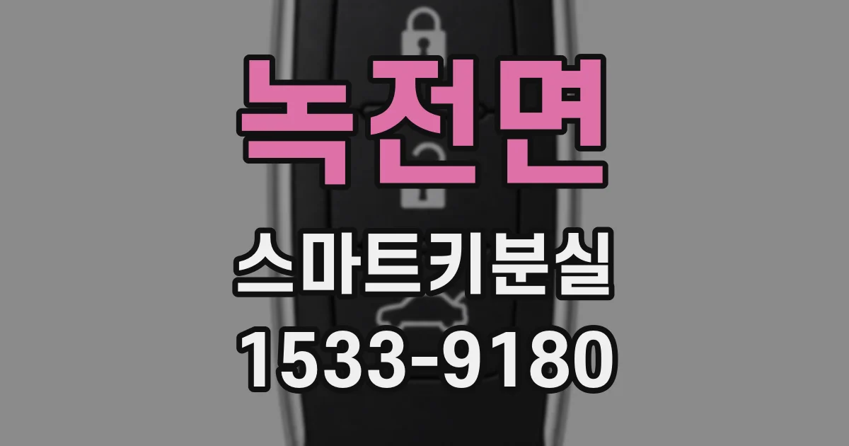 녹전면 스마트키분실
