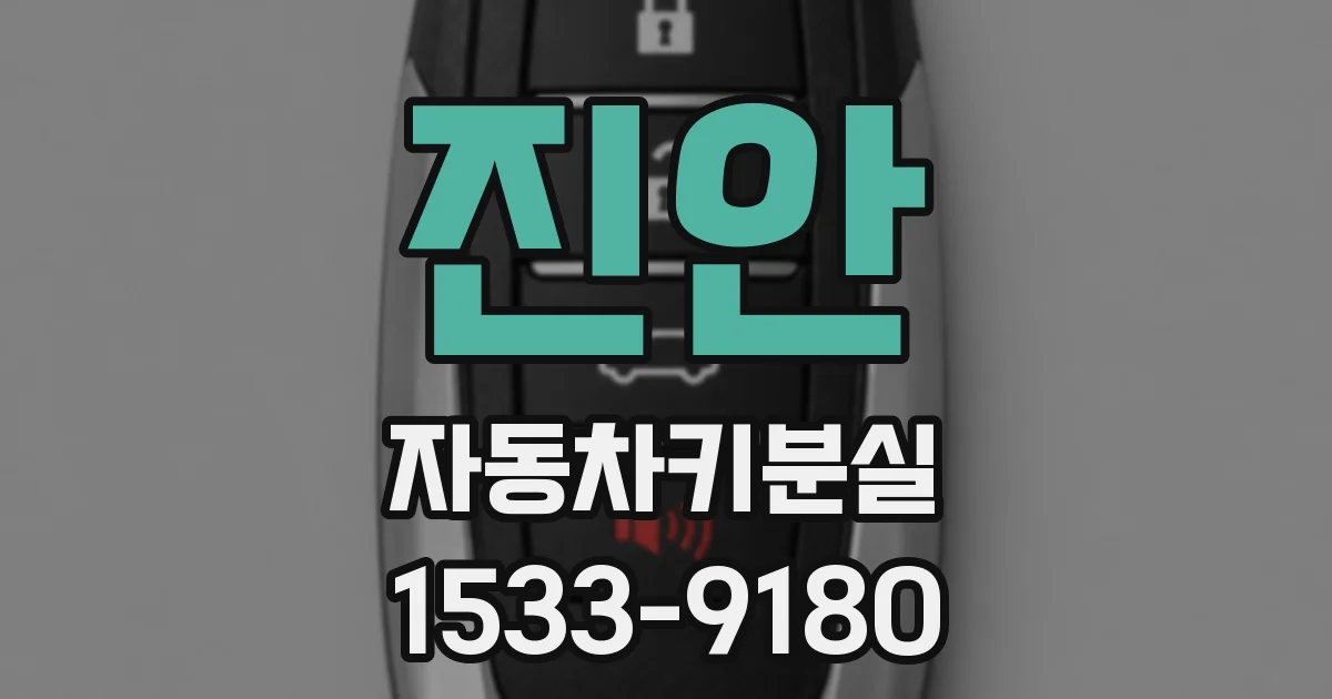 진안 자동차키분실