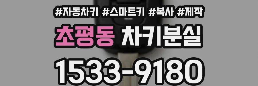 초평동 차키분실
