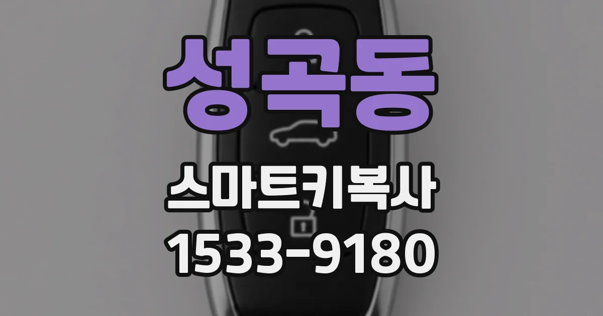 성곡동 스마트키복사