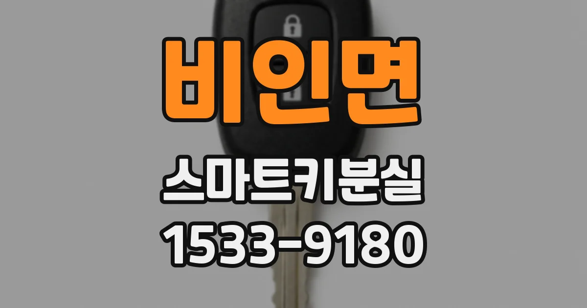 비인면 스마트키분실