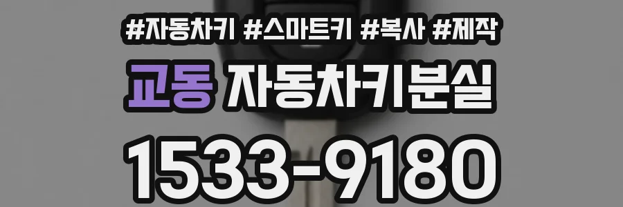 교동 자동차키분실